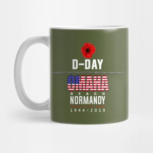 D Day Omaha Beach Anniversary Mug